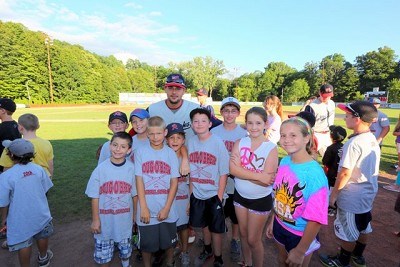 Shortstop John Sansone (Florida State) with his baseball buddies